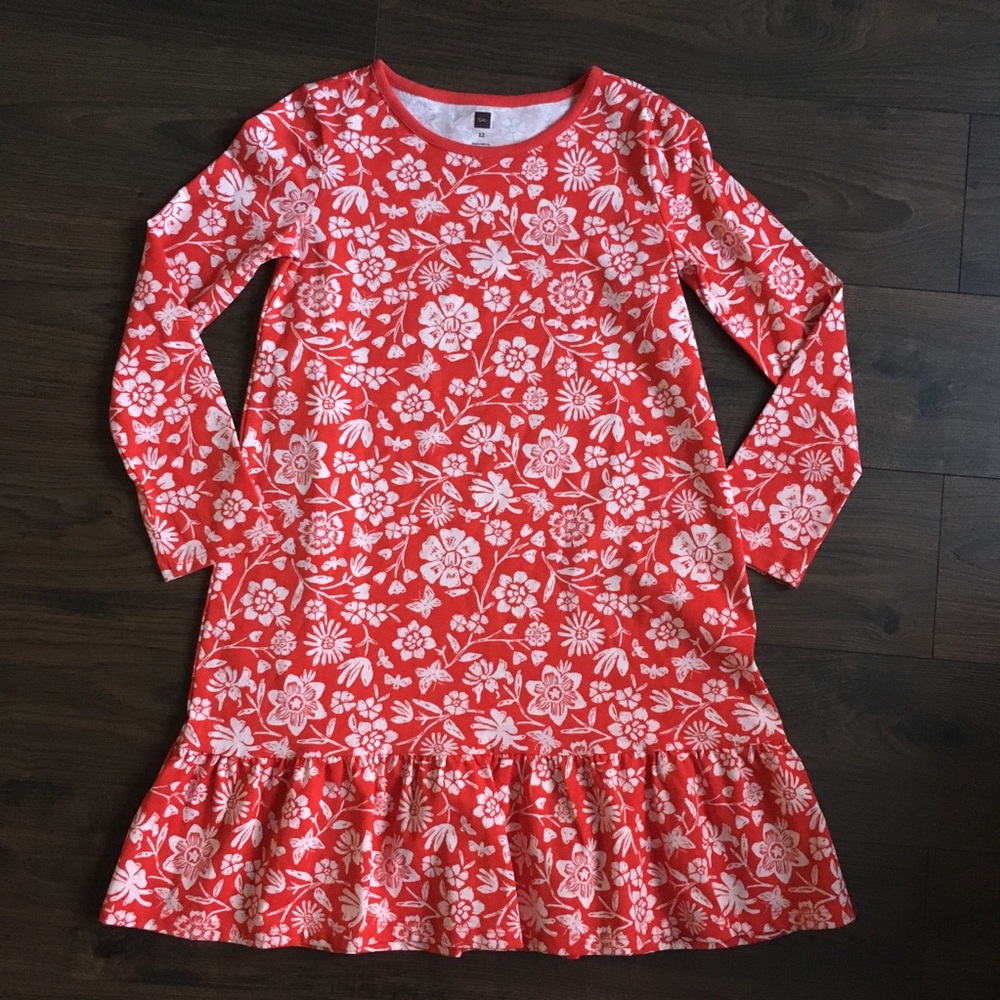 Tea Floral Dress Sz 12 NWOT